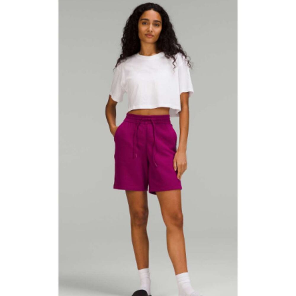 Lululemon Loungeful High-Rise‎ Short 7" Magenta Purple SZ 4